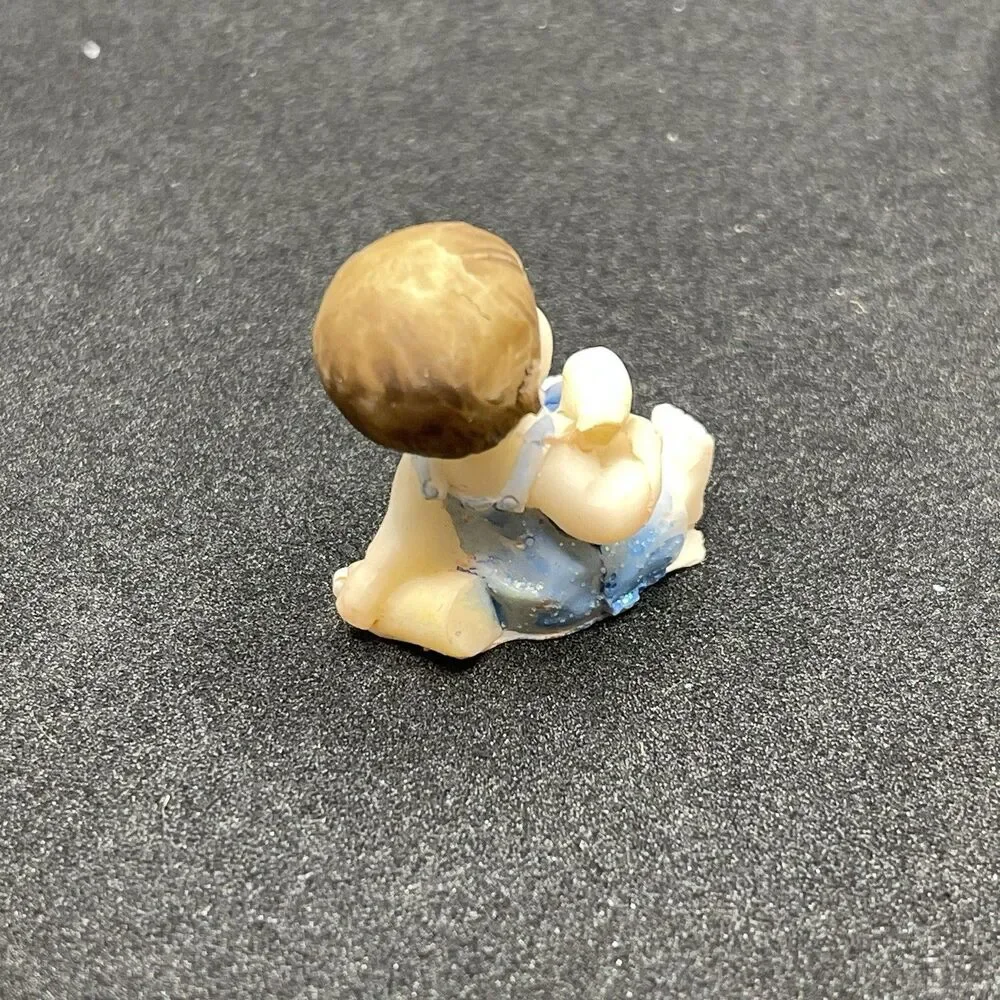 VTG Baby Shower Party Favor Table or Cake Topper Mini Baby Boy Set of 24